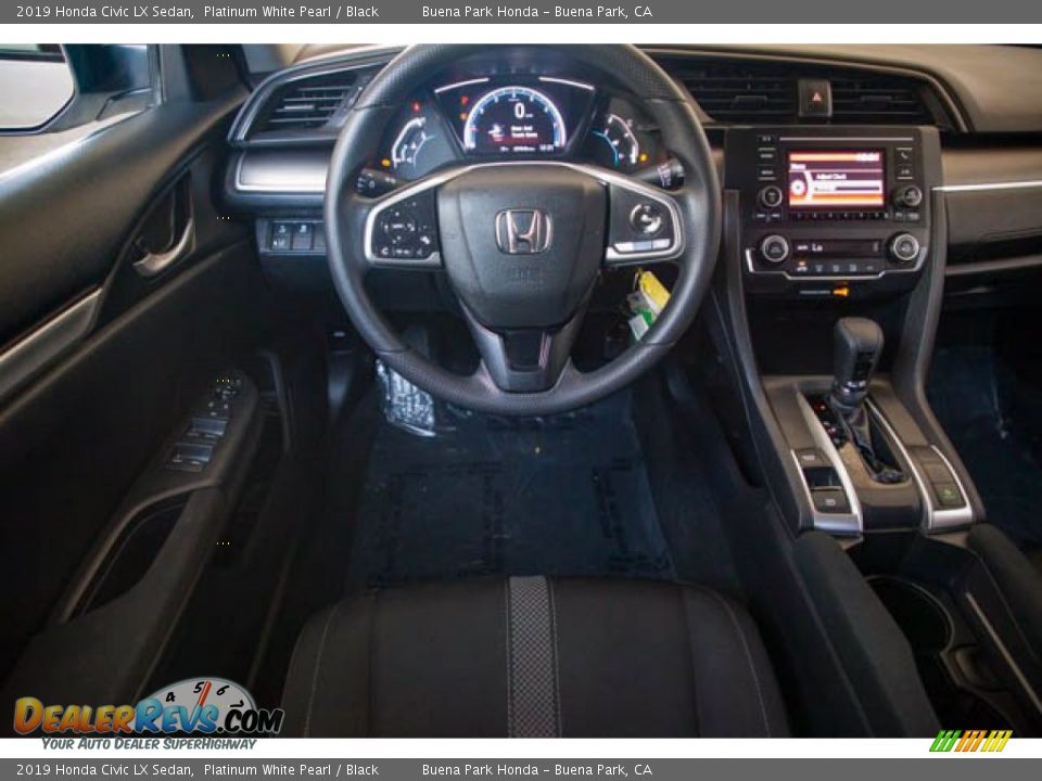 2019 Honda Civic LX Sedan Platinum White Pearl / Black Photo #5