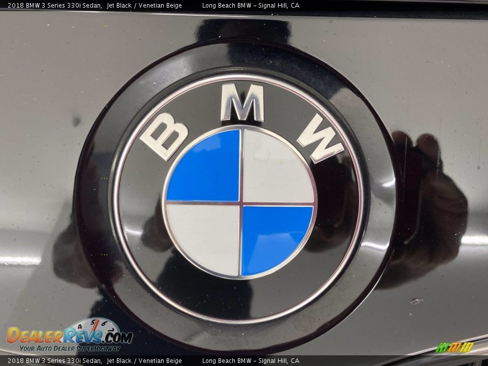 2018 BMW 3 Series 330i Sedan Jet Black / Venetian Beige Photo #8