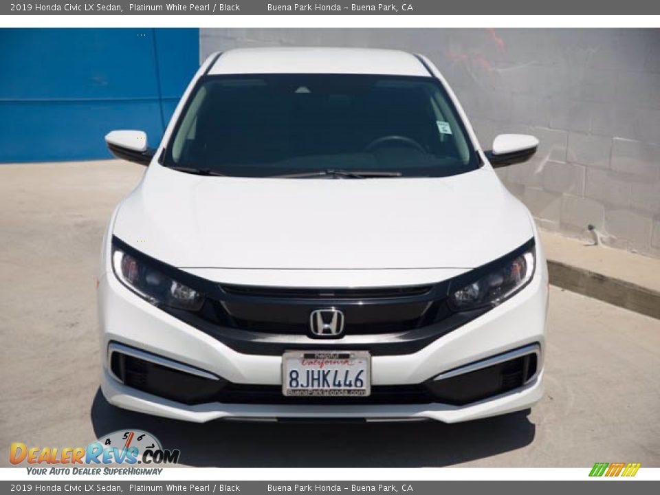 2019 Honda Civic LX Sedan Platinum White Pearl / Black Photo #7