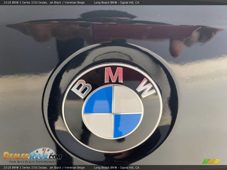 2018 BMW 3 Series 330i Sedan Jet Black / Venetian Beige Photo #10