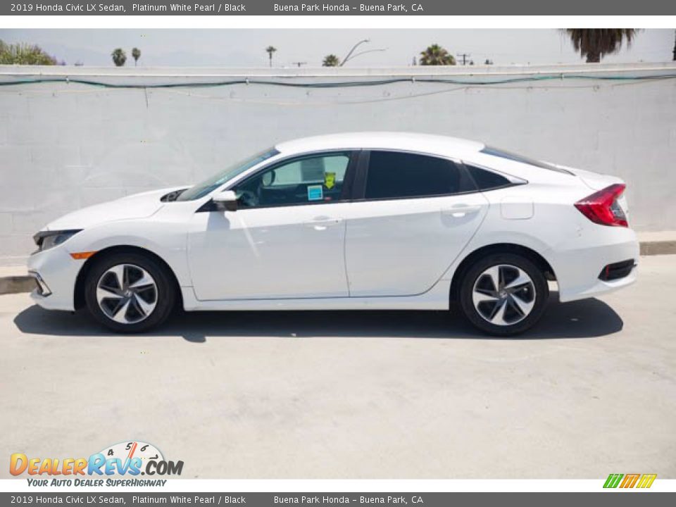 2019 Honda Civic LX Sedan Platinum White Pearl / Black Photo #10
