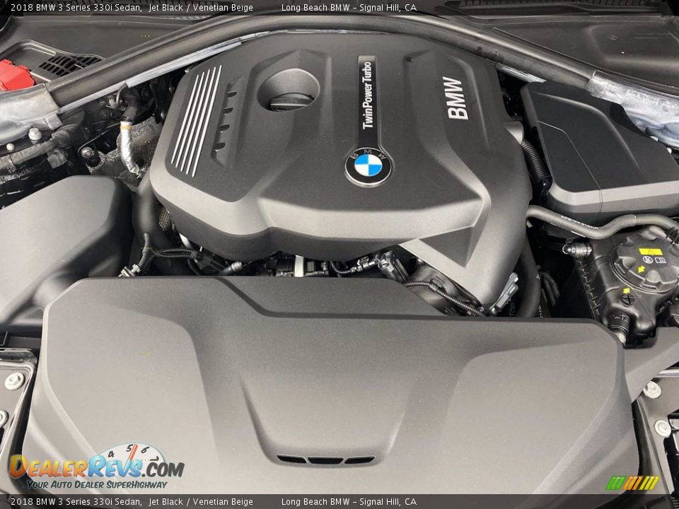 2018 BMW 3 Series 330i Sedan Jet Black / Venetian Beige Photo #12