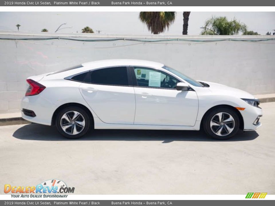2019 Honda Civic LX Sedan Platinum White Pearl / Black Photo #14