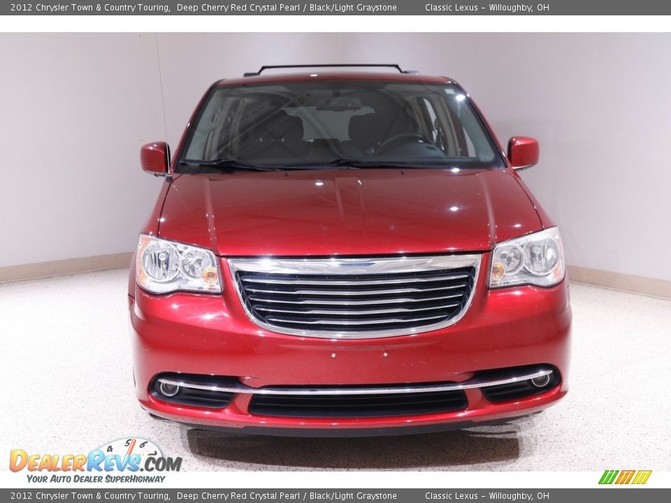 2012 Chrysler Town & Country Touring Deep Cherry Red Crystal Pearl / Black/Light Graystone Photo #2