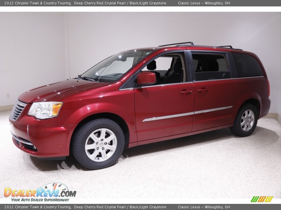 2012 Chrysler Town & Country Touring Deep Cherry Red Crystal Pearl / Black/Light Graystone Photo #3