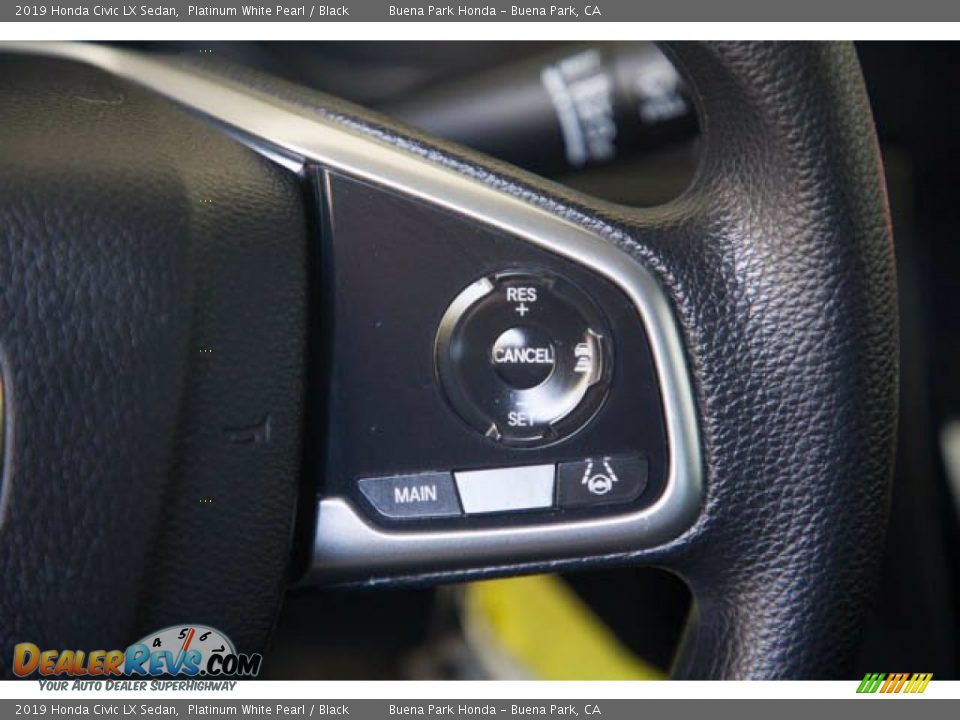 2019 Honda Civic LX Sedan Platinum White Pearl / Black Photo #17