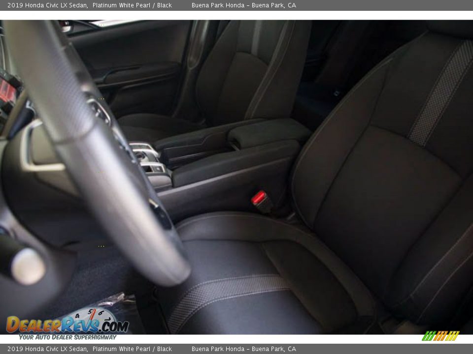 2019 Honda Civic LX Sedan Platinum White Pearl / Black Photo #19