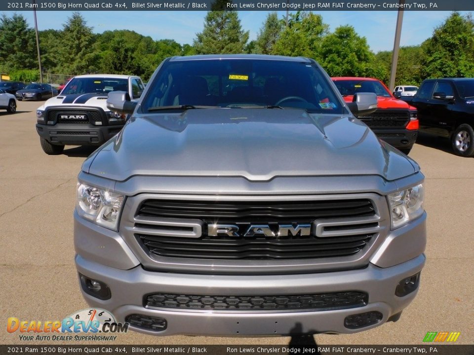 2021 Ram 1500 Big Horn Quad Cab 4x4 Billet Silver Metallic / Black Photo #2