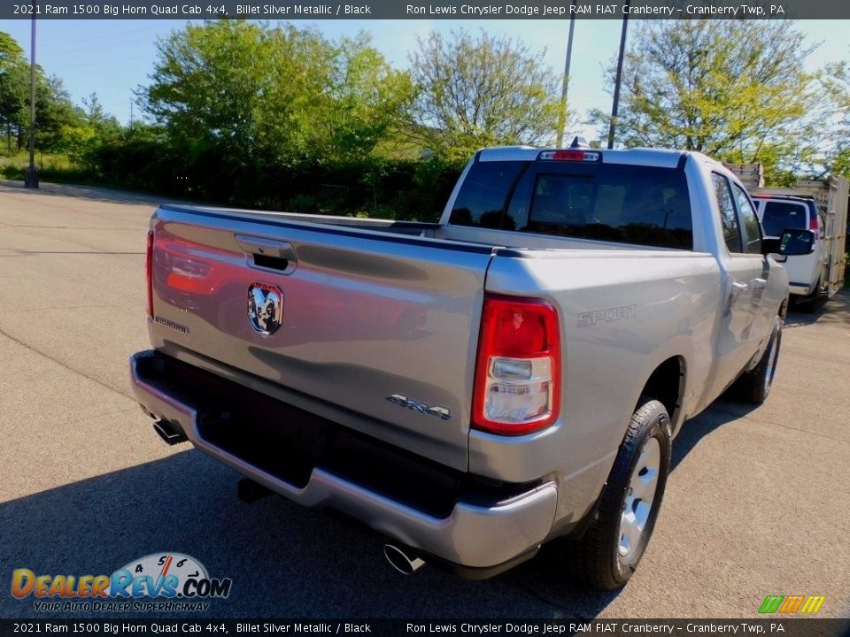 2021 Ram 1500 Big Horn Quad Cab 4x4 Billet Silver Metallic / Black Photo #5