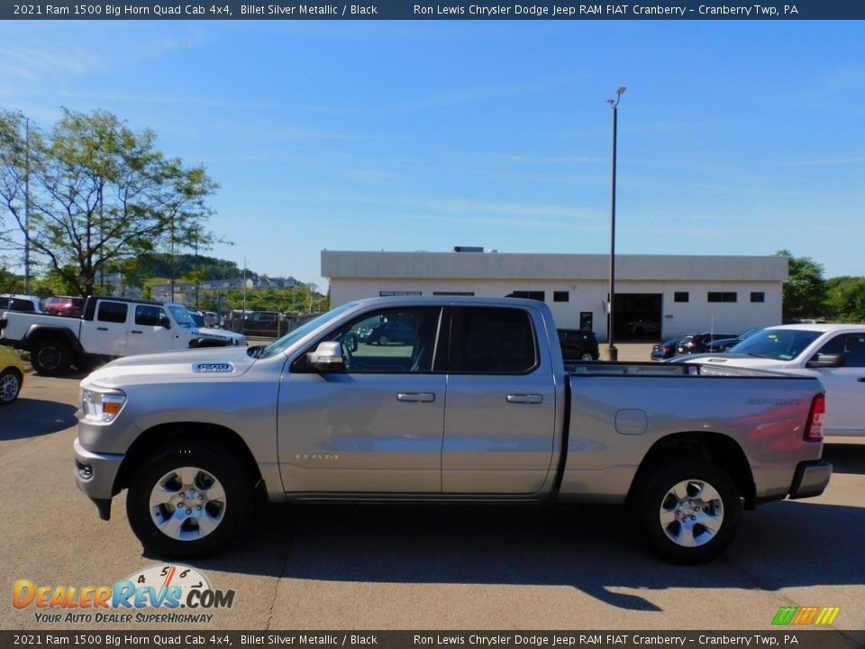 2021 Ram 1500 Big Horn Quad Cab 4x4 Billet Silver Metallic / Black Photo #9