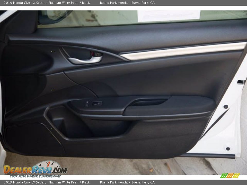 2019 Honda Civic LX Sedan Platinum White Pearl / Black Photo #33