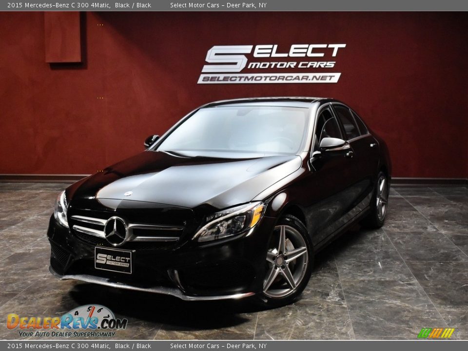 2015 Mercedes-Benz C 300 4Matic Black / Black Photo #1