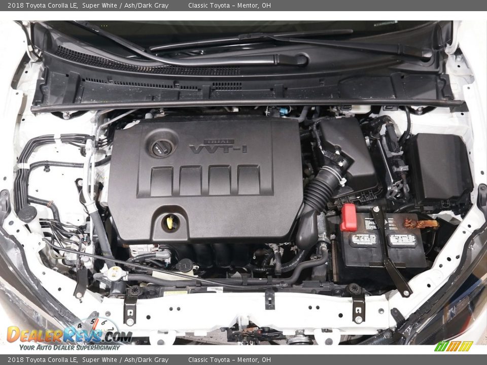 2018 Toyota Corolla LE Super White / Ash/Dark Gray Photo #16