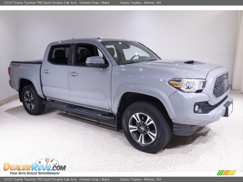 2019 Toyota Tacoma TRD Sport Double Cab 4x4 Cement Gray / Black Photo #1