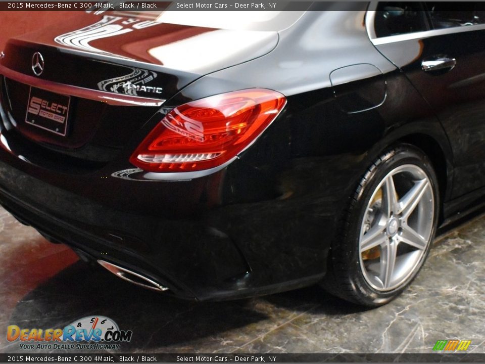 2015 Mercedes-Benz C 300 4Matic Black / Black Photo #5