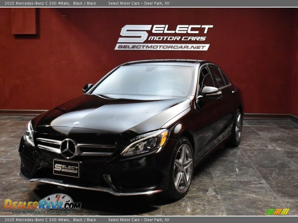 2015 Mercedes-Benz C 300 4Matic Black / Black Photo #6