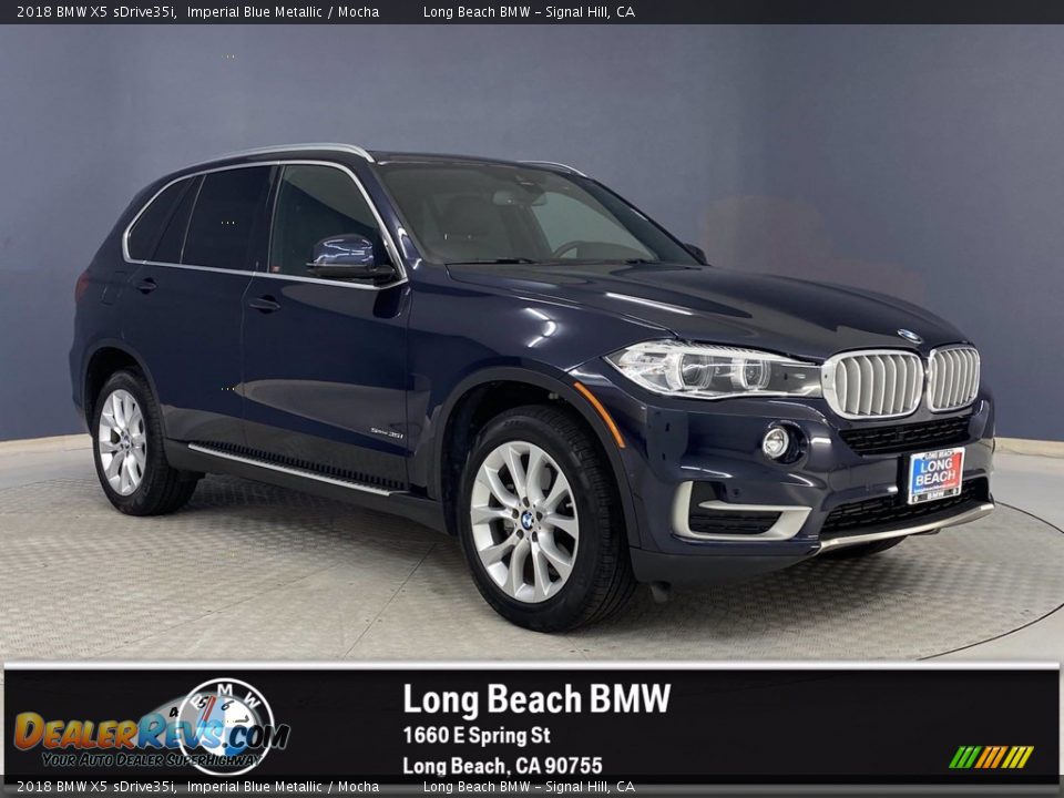 2018 BMW X5 sDrive35i Imperial Blue Metallic / Mocha Photo #1