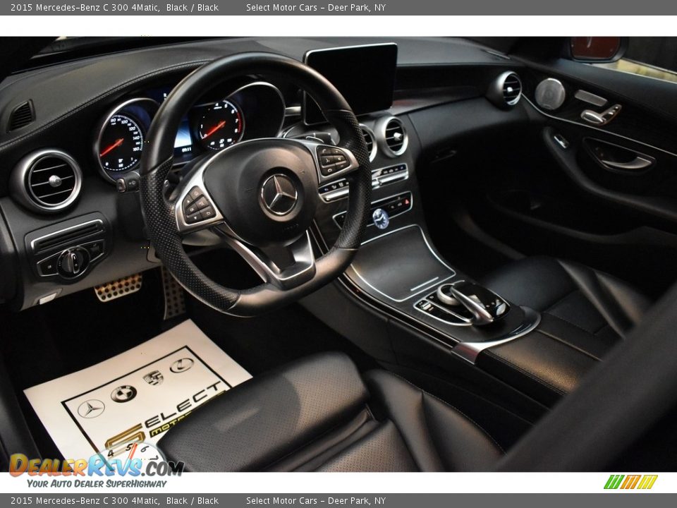 2015 Mercedes-Benz C 300 4Matic Black / Black Photo #11