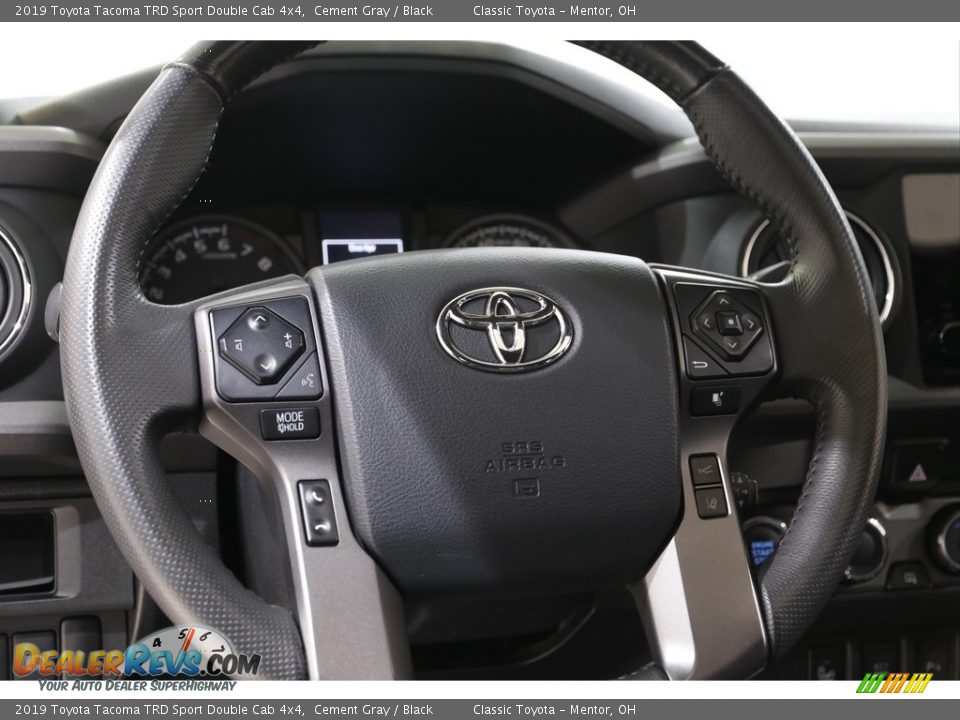 2019 Toyota Tacoma TRD Sport Double Cab 4x4 Cement Gray / Black Photo #7