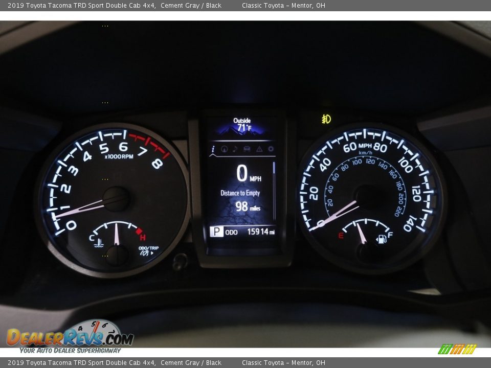 2019 Toyota Tacoma TRD Sport Double Cab 4x4 Cement Gray / Black Photo #8