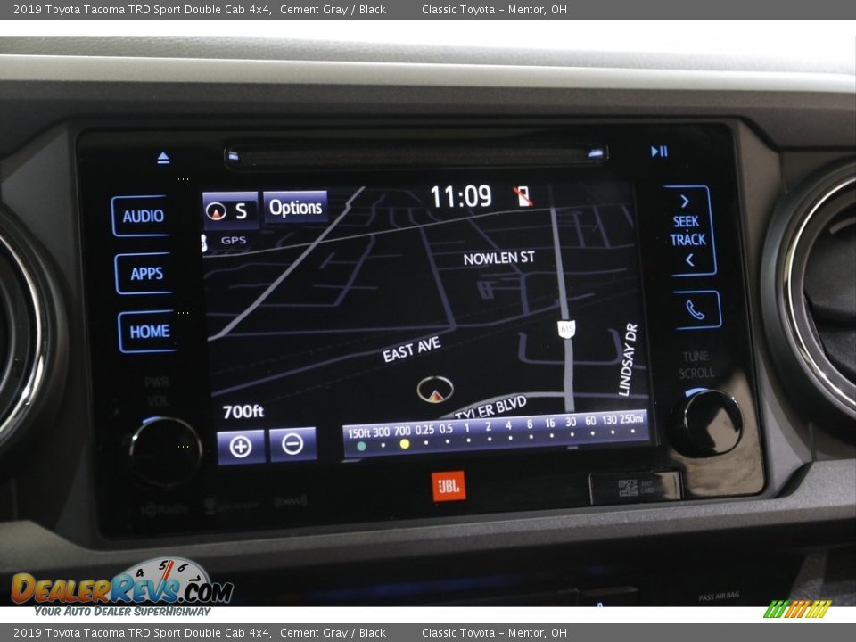 2019 Toyota Tacoma TRD Sport Double Cab 4x4 Cement Gray / Black Photo #11