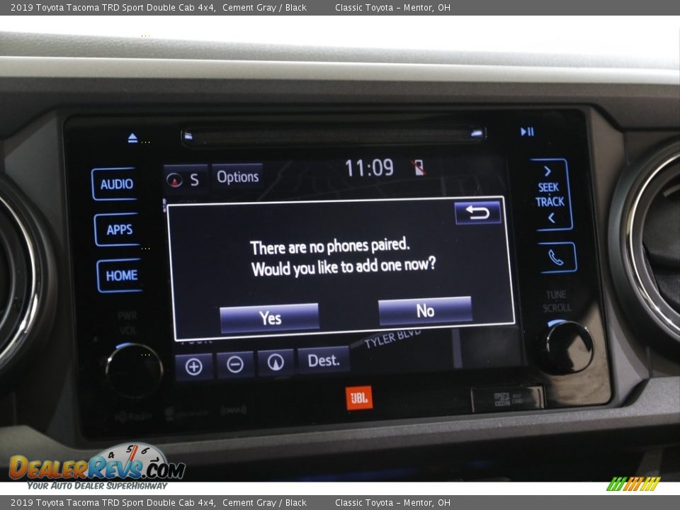 2019 Toyota Tacoma TRD Sport Double Cab 4x4 Cement Gray / Black Photo #12