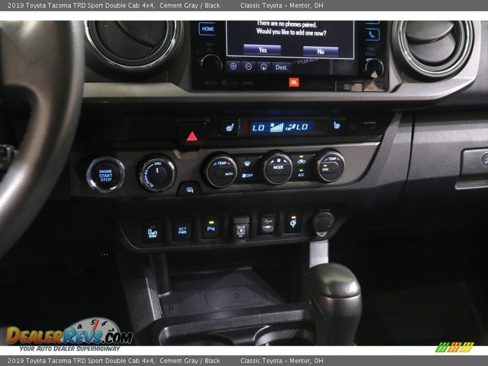 2019 Toyota Tacoma TRD Sport Double Cab 4x4 Cement Gray / Black Photo #13