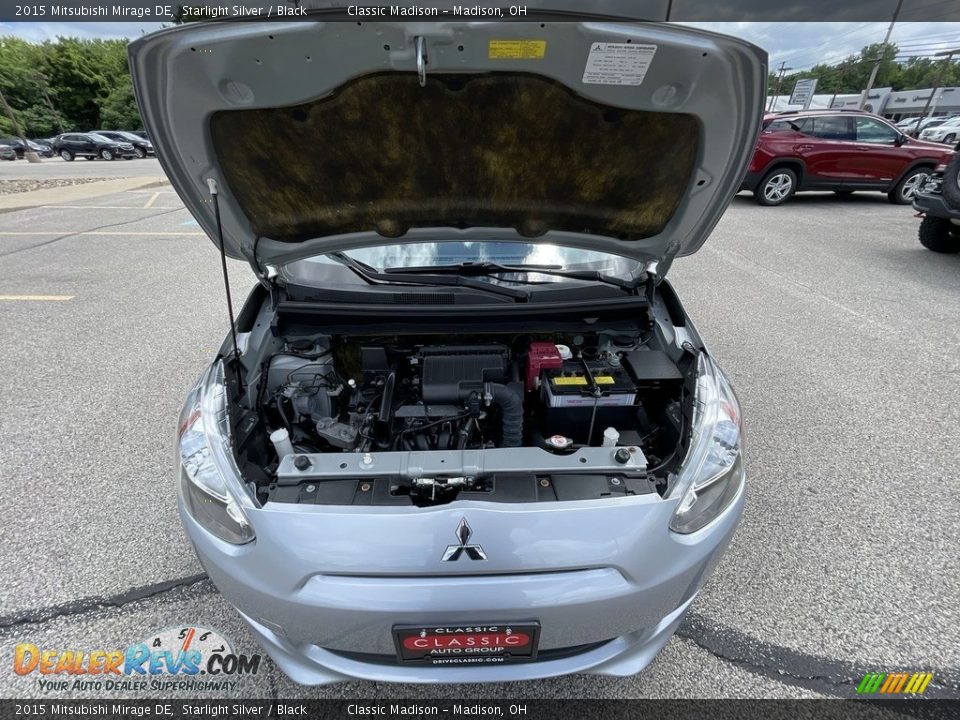 2015 Mitsubishi Mirage DE Starlight Silver / Black Photo #4