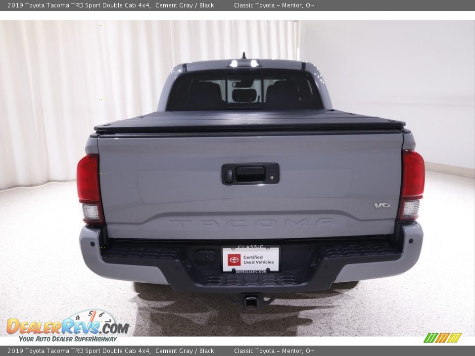 2019 Toyota Tacoma TRD Sport Double Cab 4x4 Cement Gray / Black Photo #18