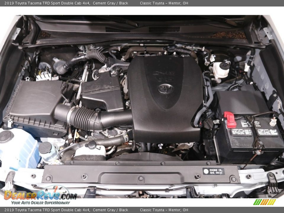 2019 Toyota Tacoma TRD Sport Double Cab 4x4 Cement Gray / Black Photo #19