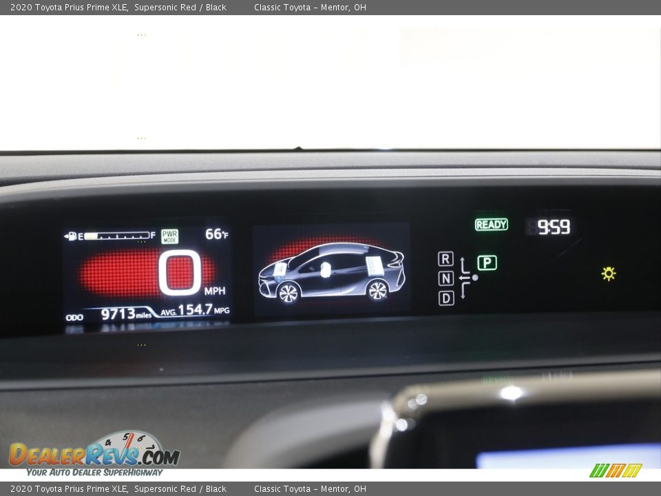 2020 Toyota Prius Prime XLE Supersonic Red / Black Photo #8