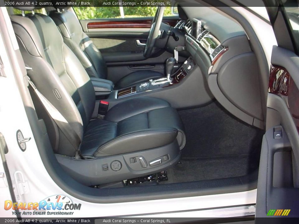 2006 Audi A8 4.2 quattro Arctic White / Black Photo #10