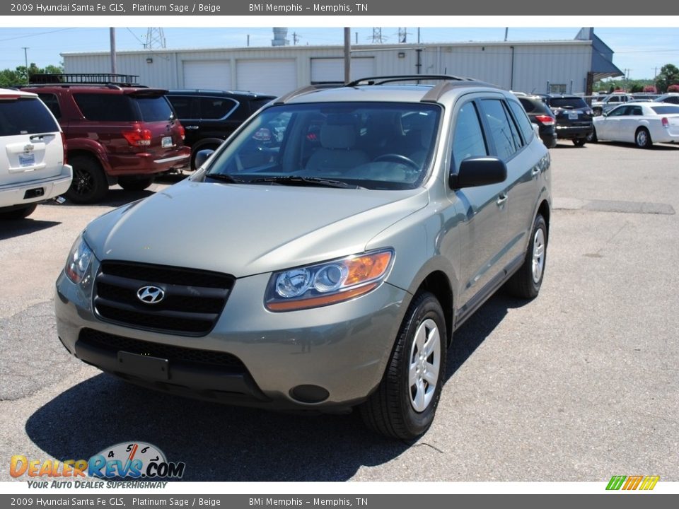 2009 Hyundai Santa Fe GLS Platinum Sage / Beige Photo #1