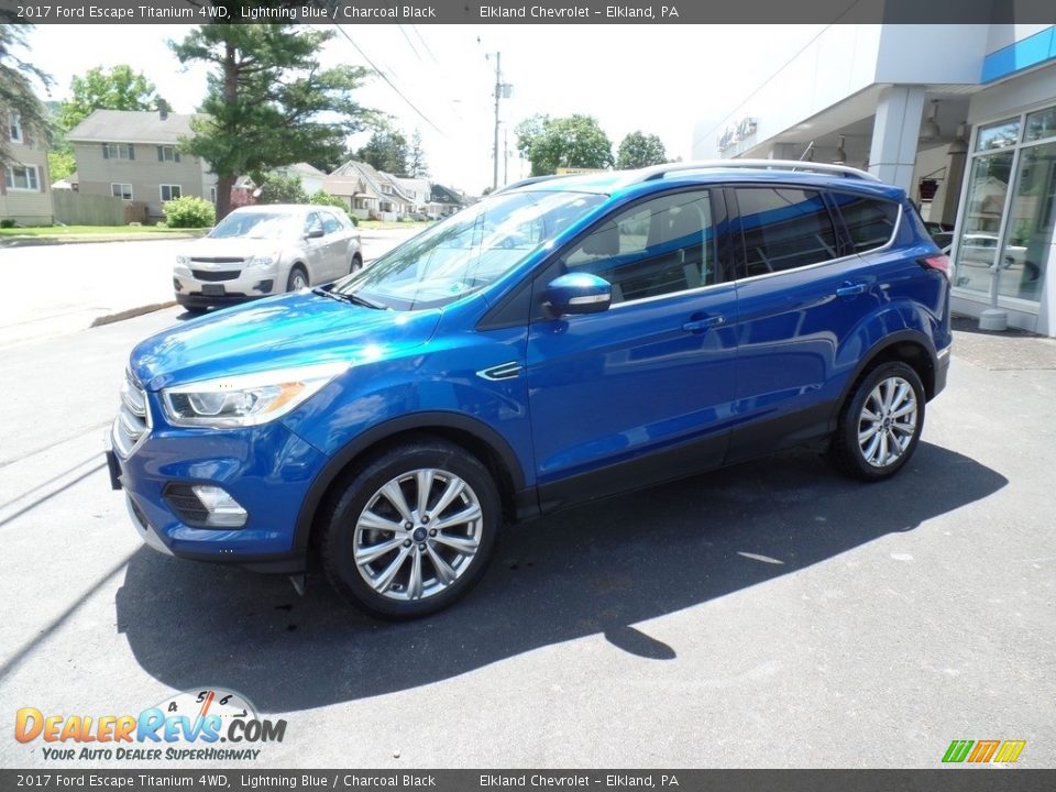 2017 Ford Escape Titanium 4WD Lightning Blue / Charcoal Black Photo #1