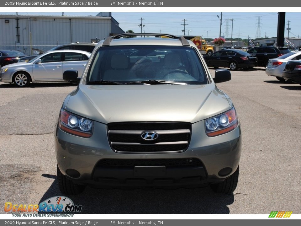 2009 Hyundai Santa Fe GLS Platinum Sage / Beige Photo #8