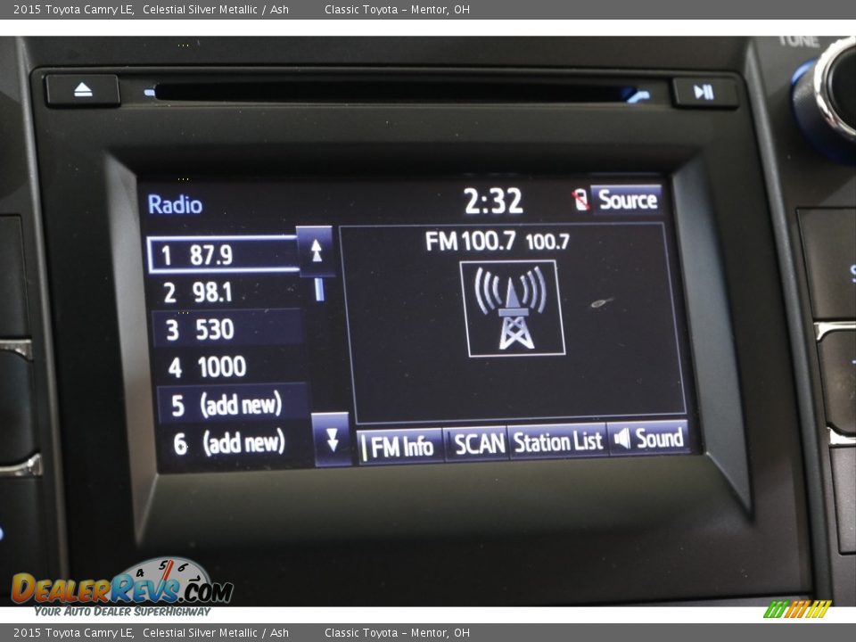 2015 Toyota Camry LE Celestial Silver Metallic / Ash Photo #10