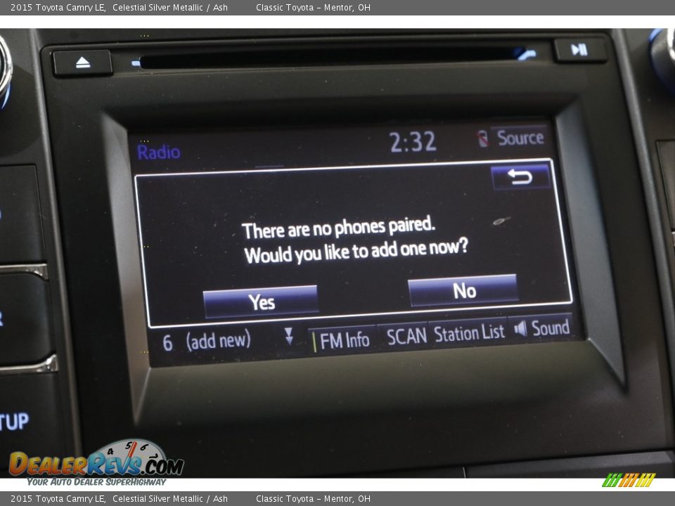 2015 Toyota Camry LE Celestial Silver Metallic / Ash Photo #11