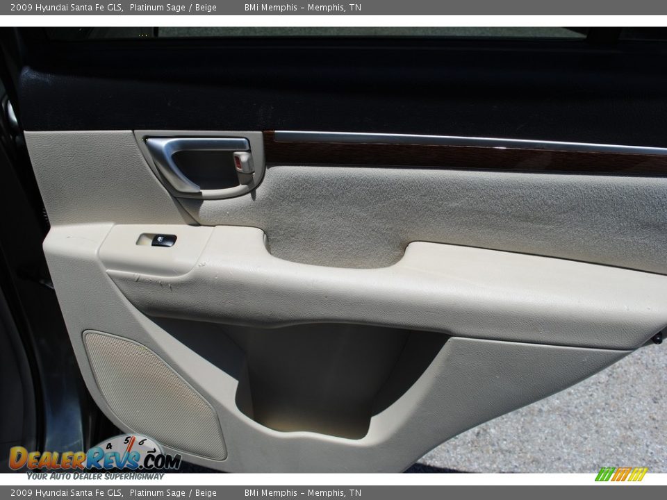 2009 Hyundai Santa Fe GLS Platinum Sage / Beige Photo #22