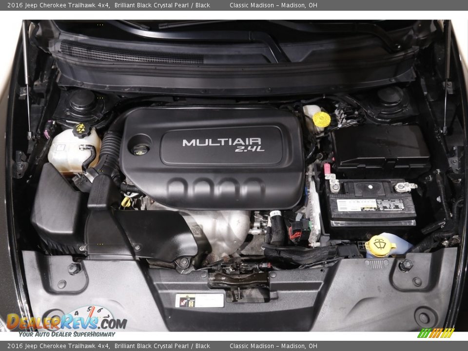 2016 Jeep Cherokee Trailhawk 4x4 Brilliant Black Crystal Pearl / Black Photo #20