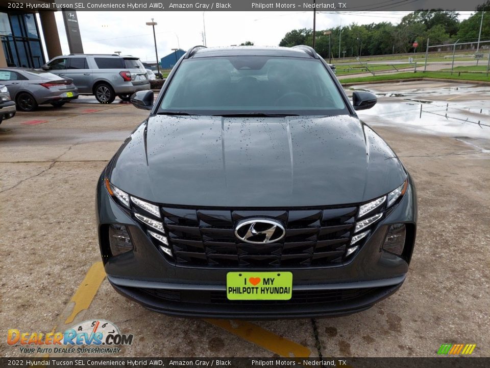 2022 Hyundai Tucson SEL Convienience Hybrid AWD Amazon Gray / Black Photo #2