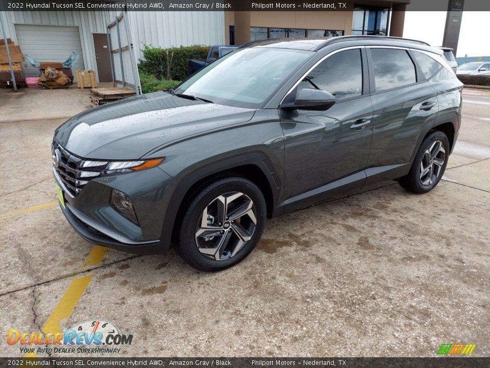 Front 3/4 View of 2022 Hyundai Tucson SEL Convienience Hybrid AWD Photo #3