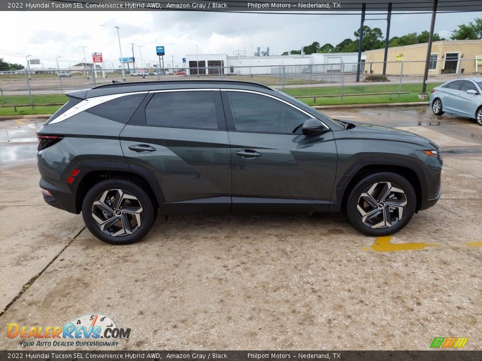 Amazon Gray 2022 Hyundai Tucson SEL Convienience Hybrid AWD Photo #8