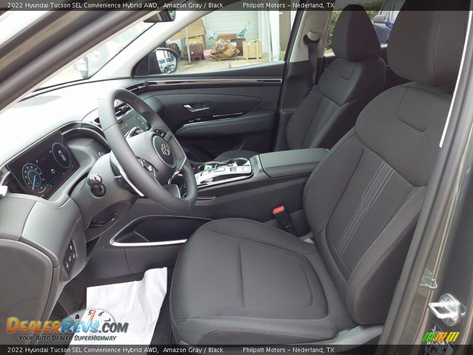 Black Interior - 2022 Hyundai Tucson SEL Convienience Hybrid AWD Photo #10