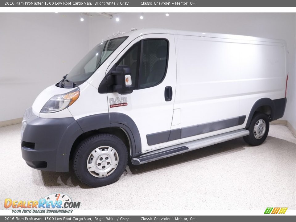 Bright White 2016 Ram ProMaster 1500 Low Roof Cargo Van Photo #3