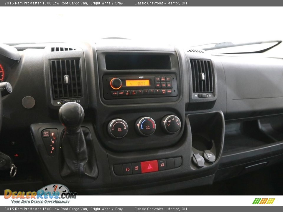 Controls of 2016 Ram ProMaster 1500 Low Roof Cargo Van Photo #8