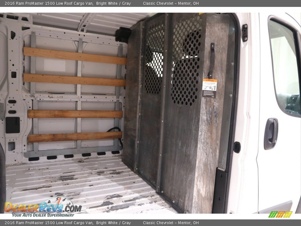 2016 Ram ProMaster 1500 Low Roof Cargo Van Bright White / Gray Photo #12