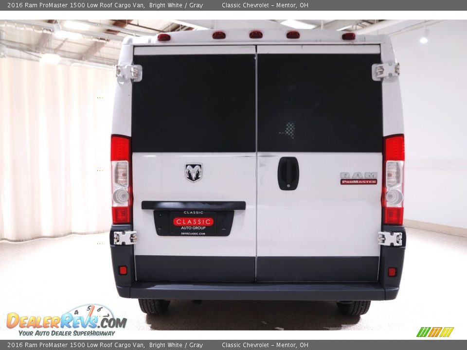 2016 Ram ProMaster 1500 Low Roof Cargo Van Bright White / Gray Photo #14