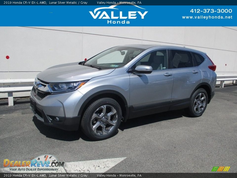 2019 Honda CR-V EX-L AWD Lunar Silver Metallic / Gray Photo #1