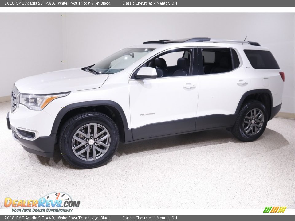 2018 GMC Acadia SLT AWD White Frost Tricoat / Jet Black Photo #3