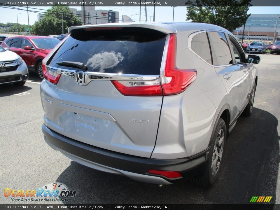 2019 Honda CR-V EX-L AWD Lunar Silver Metallic / Gray Photo #5